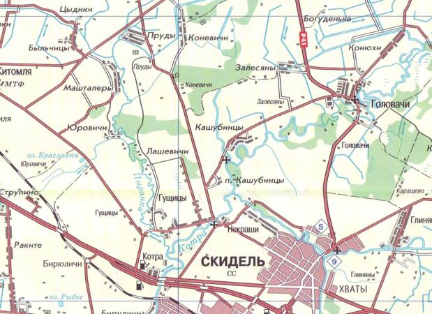 Карта гродненского района