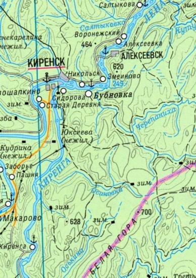 Река китой иркутская область карта