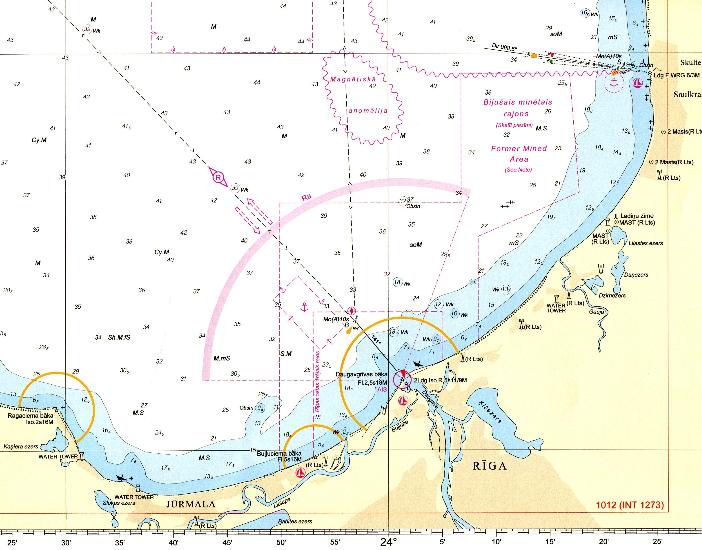 Морская навигационная карта балтийского моря