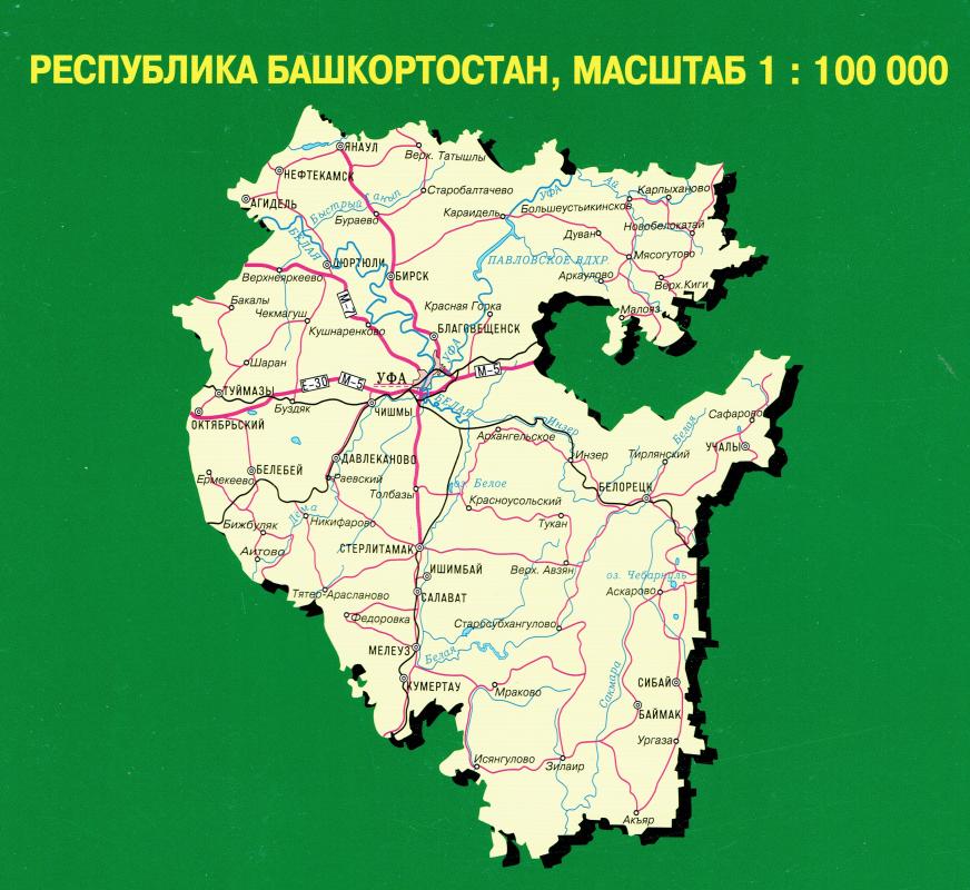 Белебей карта башкирии