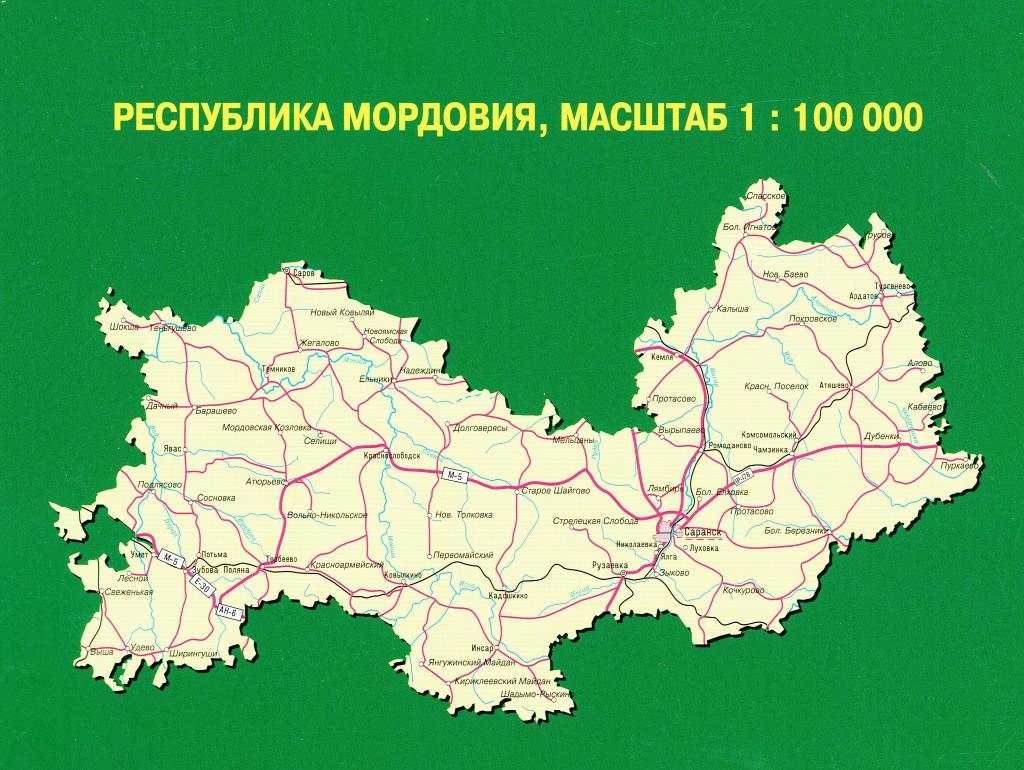 Карта чамзинка со спутника
