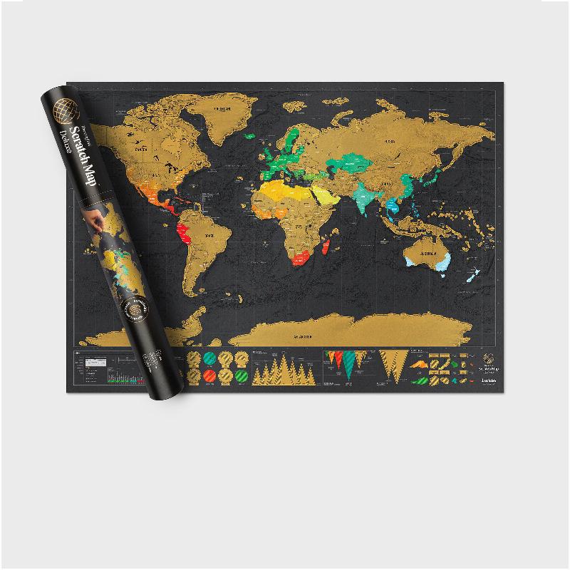 Maps - Wall maps - Scratch Map Deluxe Travel Edition
